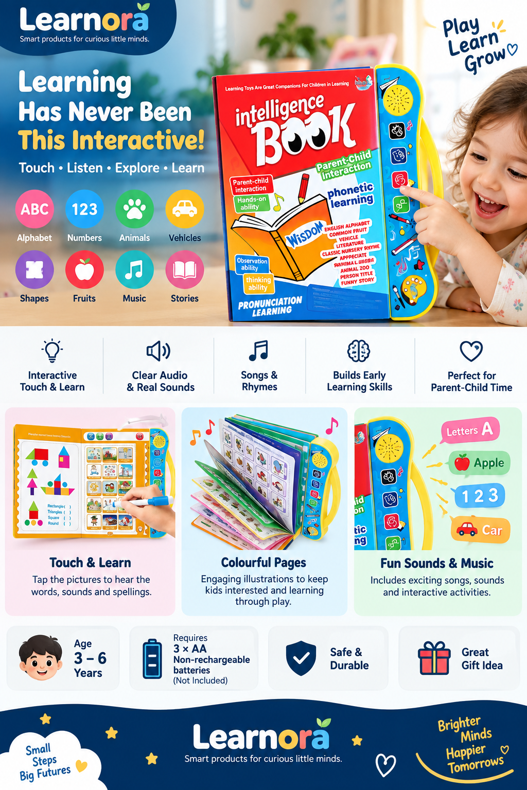 Interactive Audio Learning Book for Kids