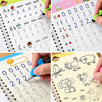4-in-1 Magic book for Kids | 4 book,Pen & 10 Refills